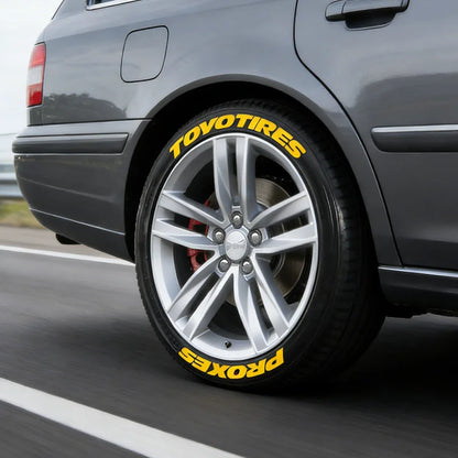 One Tire Letter Sticker Pvc Waterproof Personalized Decal Without