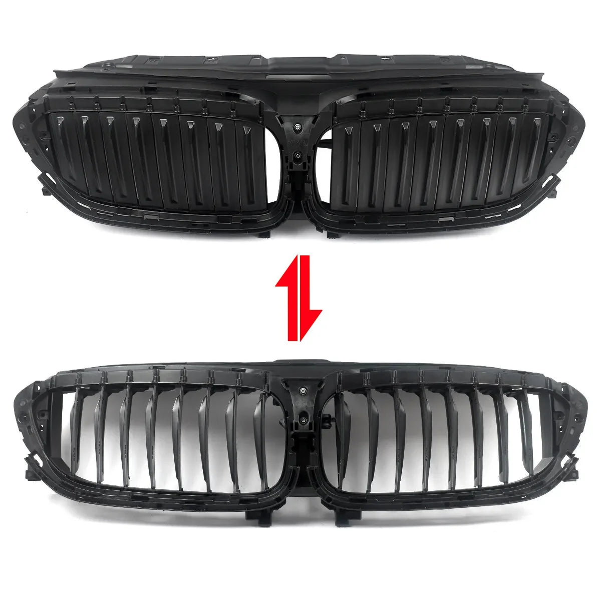 For BMW 5 Series G30 G31 520I 530D 2017 2020 Black Grill Grid