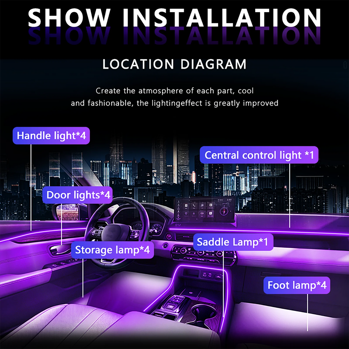 For Honda Prelude 2026 Gradient Fade Dedicated Fit In RGB