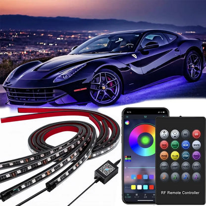 Waterproof Underglow Atmosphere Neon Accent Strip APP Remote