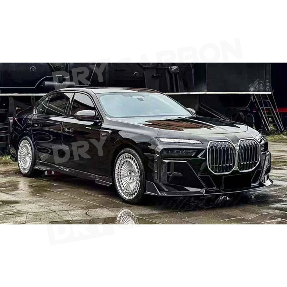 For BMW 7 Series G70 2023+ Dry Carbon Fiber Side Skirts Door