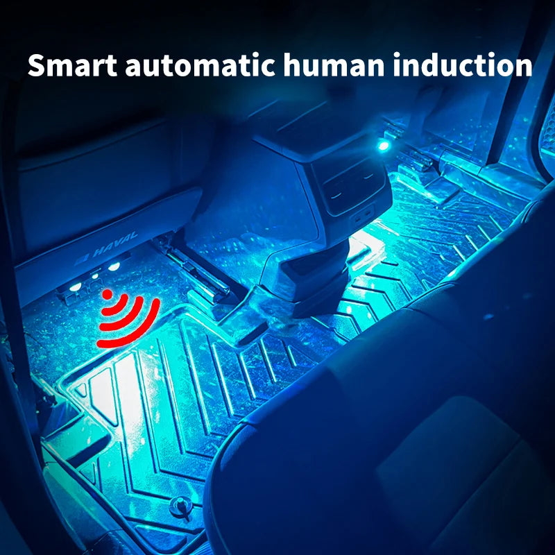 Ambient Lighting Automatic Door Opening Sensor In Colorful Voice