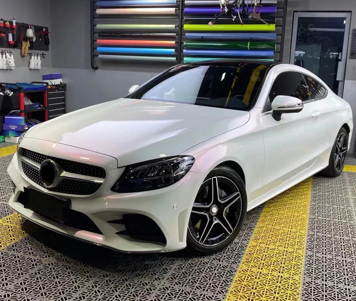 Premium Glossy Pearl Vinyl Wrap Film Color Change Red