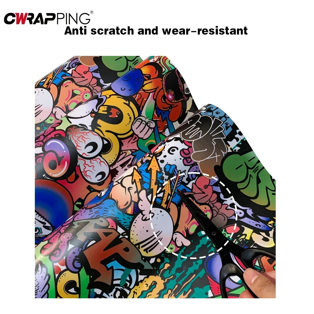 Stickers Graffiti Painting Film Cover Adhesive Vinyl Tuning Wrap