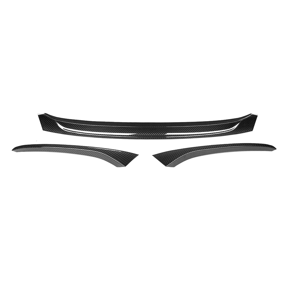 For BMW 8 Series G14 G15 Real Dry Carbon Fiber Front Diffuser