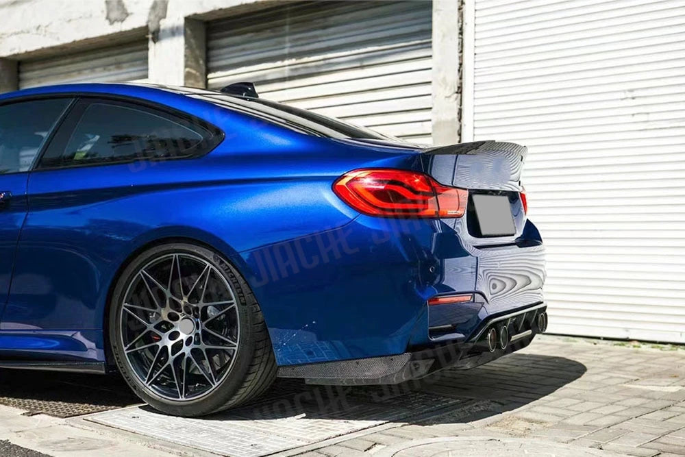 For BMW M3 M4 F80 F82 Real Carbon Fiber Rear Bumper Lip F83