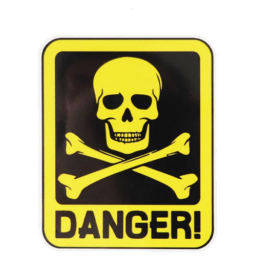 Y269 Sticker Danger Sign Skull Symbol Waterproof Vinyl Decal