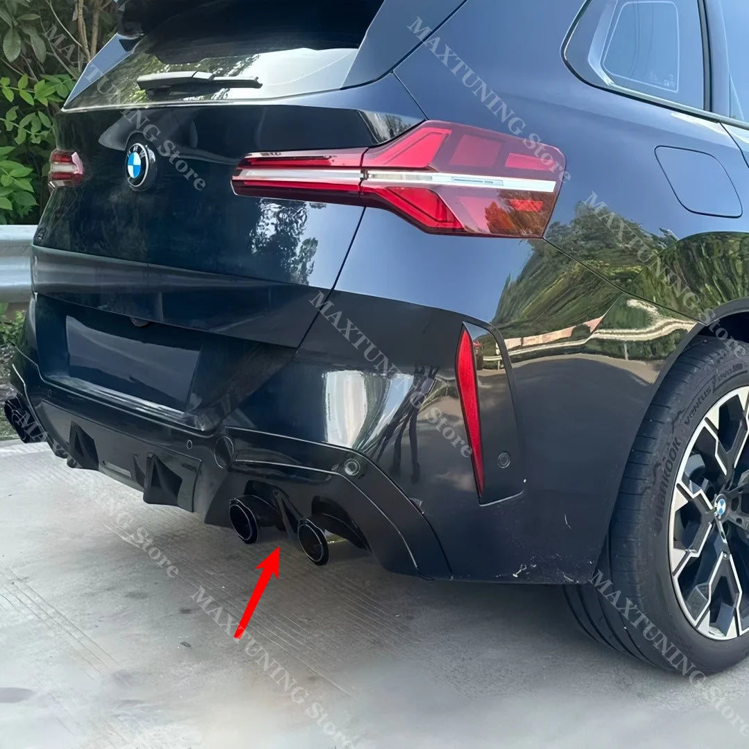 For BMW X3 G45 G48 2025-2026 ABS Rear Lip Spoiler Diffuser Tip