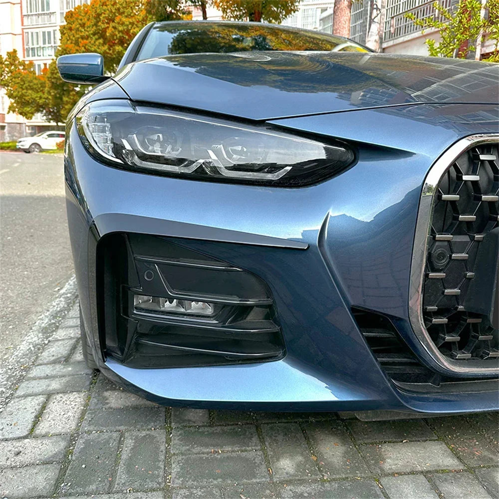 For BMW G22 G23 Front Bumper Lip Splitter Fog Grille Trim Cover