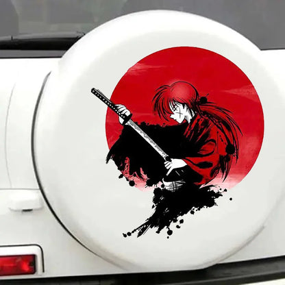 Japanese Samurai Vinyl Sticker Occlusion Scratch Decal