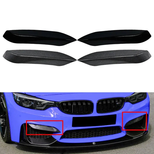For BMW F80 F81 M3 F82 Front Bumper Side Splitter Spoiler Trim
