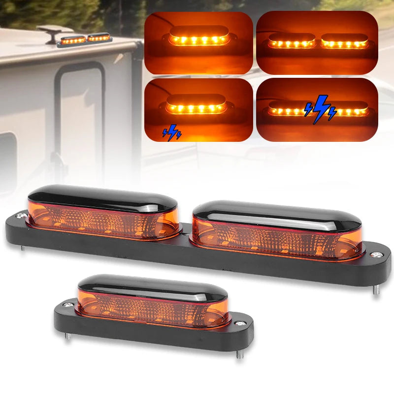 For Scania Volvo 360 Strobe Yellow Emergency Warning Flash