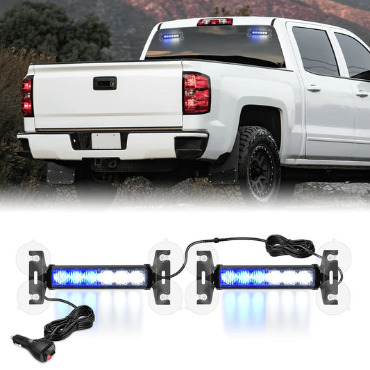 Nilight Strobe Traffic Advisor Bar 2-1 Dash Warning Safety