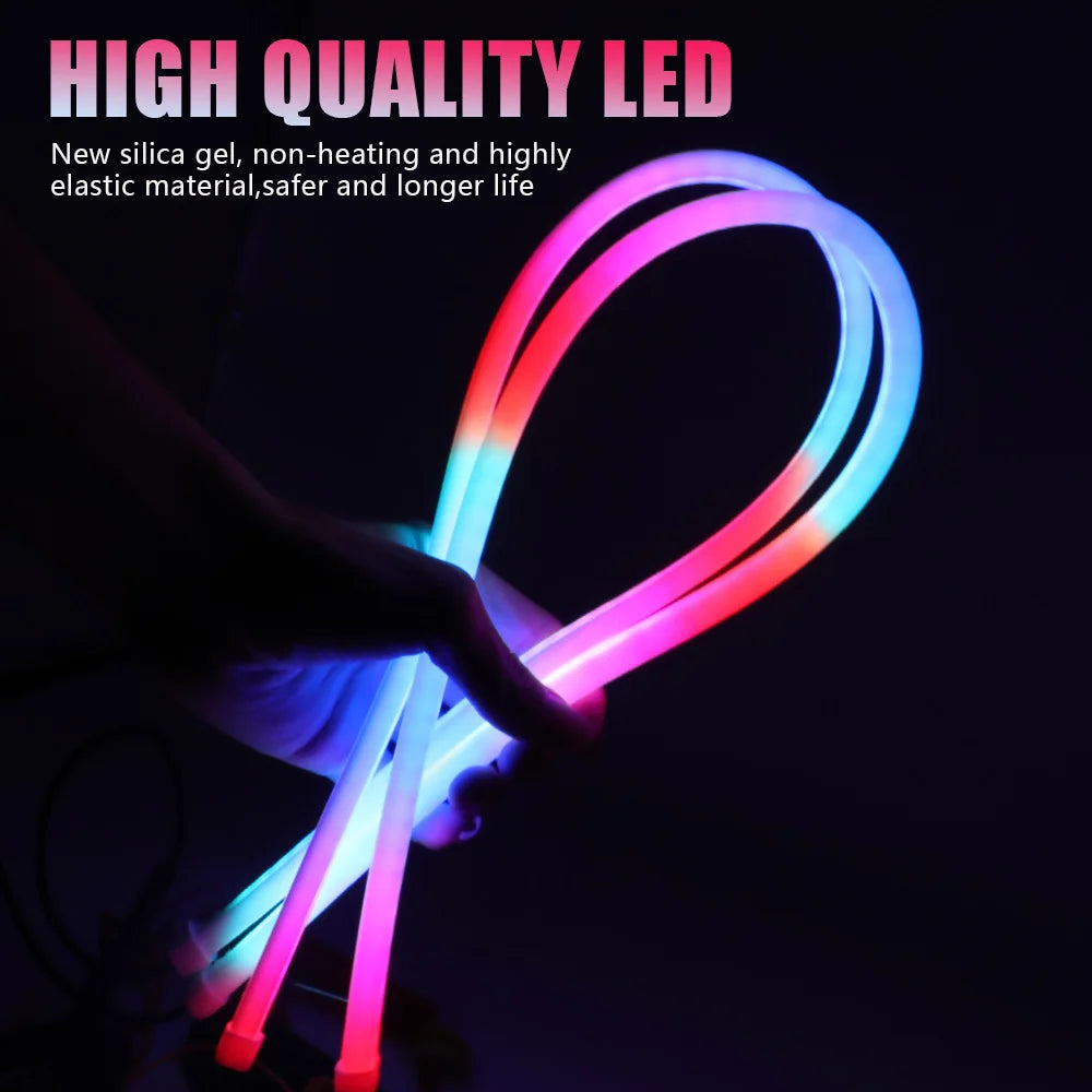 Dynamic Drl RGB Headlights Strip Sequential Tun Signal Neon