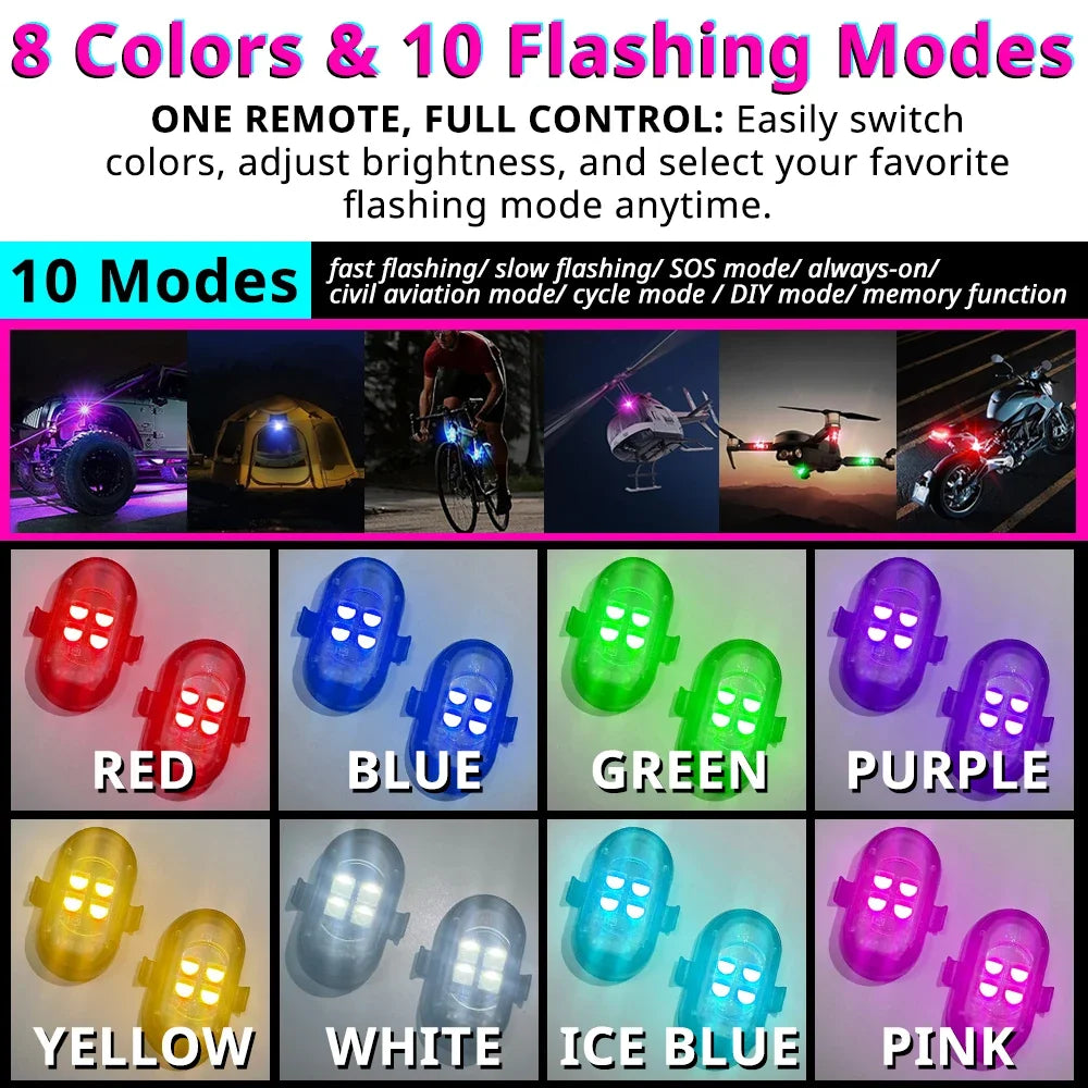 Remote Control Strobe RGB Flash Underglow Footwell Mods