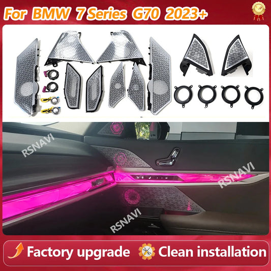 For BMW 7 Series G70 2023+Car Ambient Speaker Cover Audio