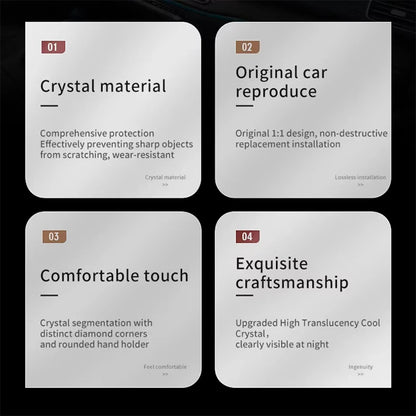 For Mercedes Benz A B Cla Color Gla Glb Gle Gls Crystal Handle
