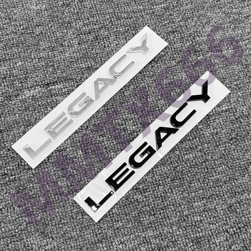3D ABS Legacy Logo Badge Stickers Rear Trunk Body