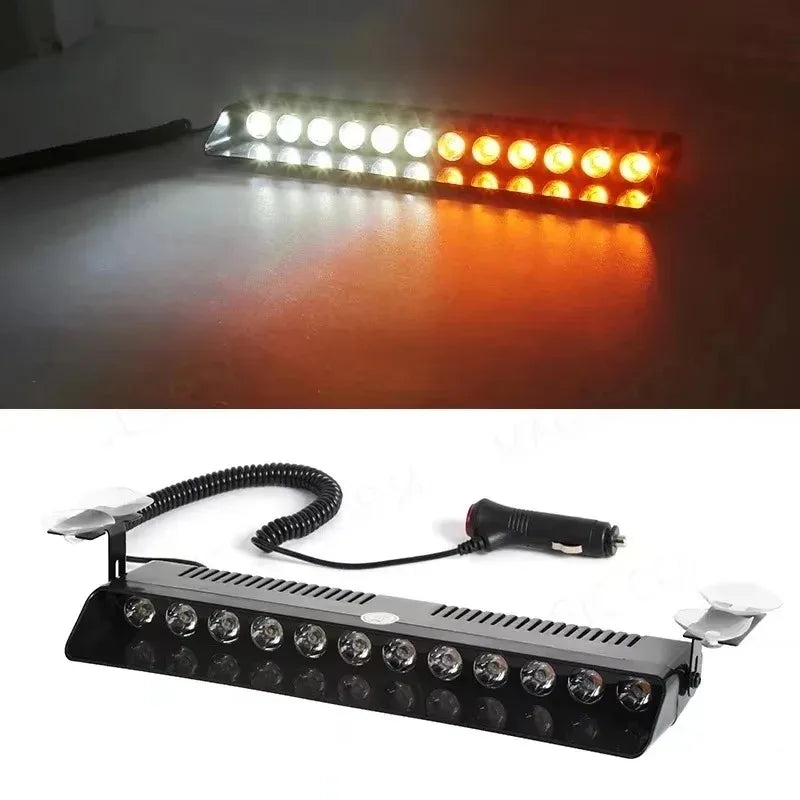 1PC Waterproof Emergency Strobe Windshield Trailer Indicator 12