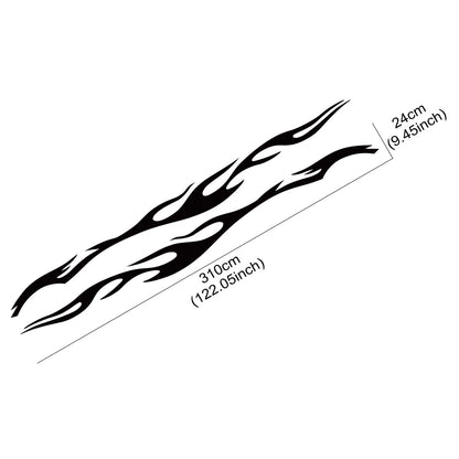 Large Flame Sticker Full Body Side Graphics Vinyl Decal