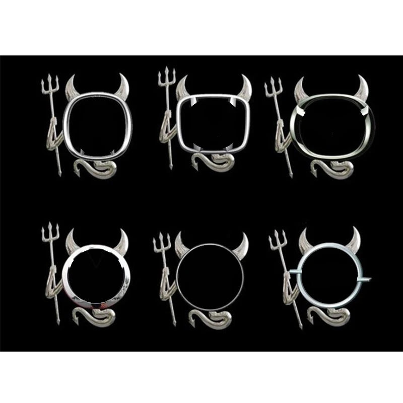 Creative 3D Little Devil Demon Sticker Funny Emblem Logo
