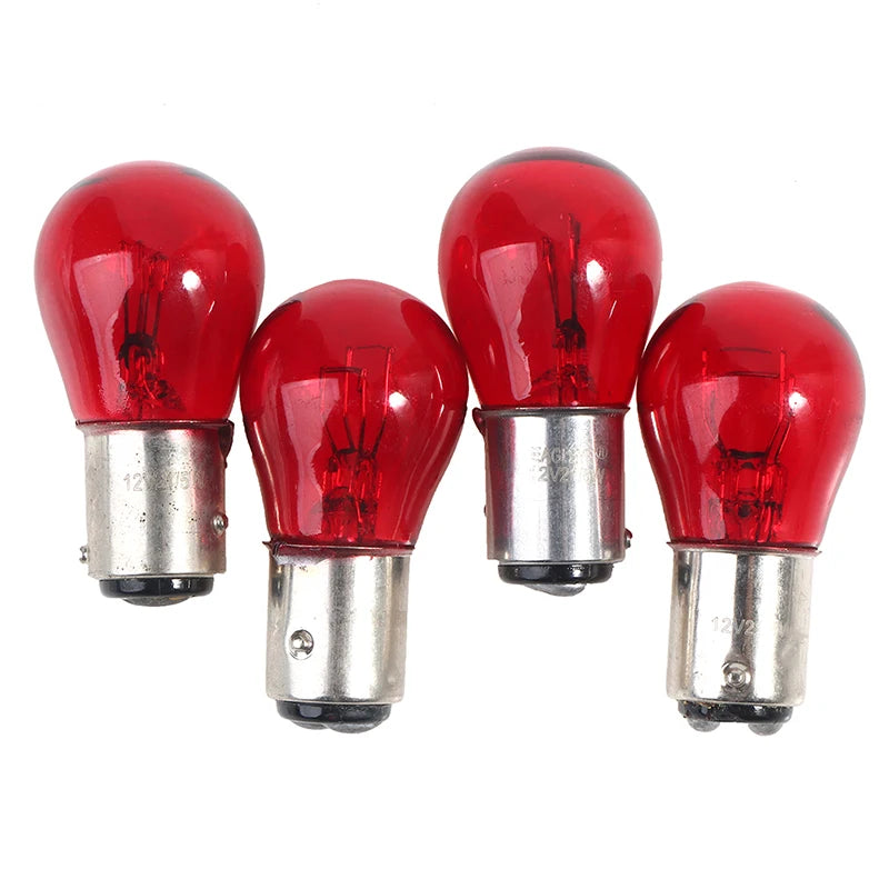 2PCS baw15d Red Brake Stop Tail Bulb 12V Turn