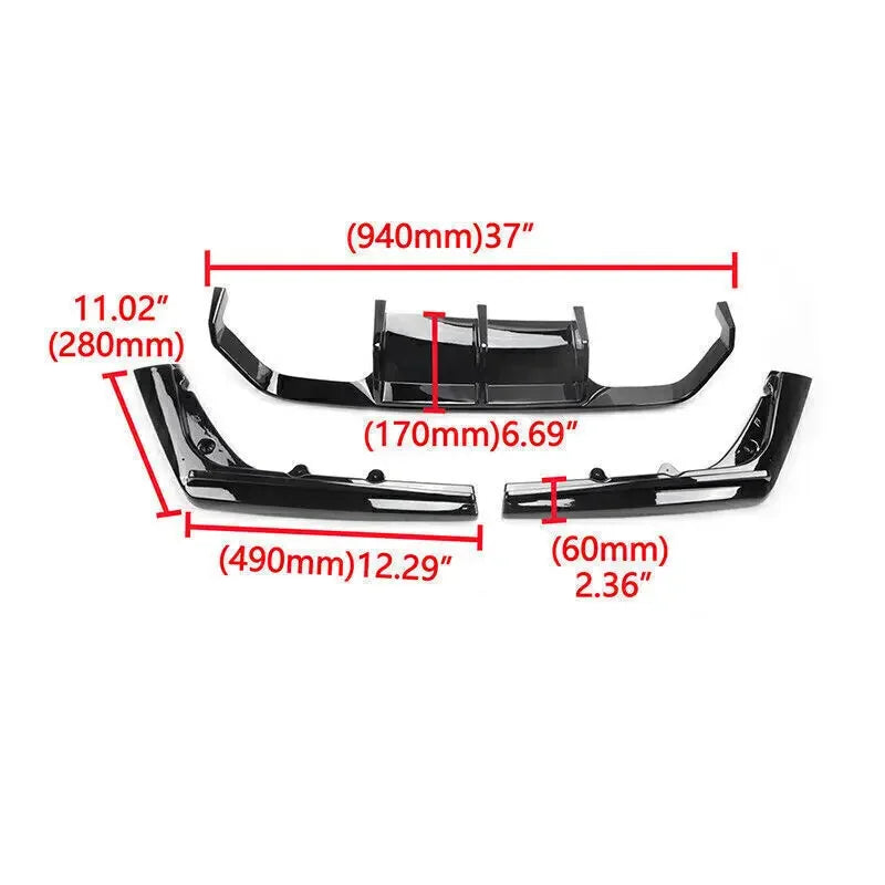 For BMW F80 M3 F82 F83 M4 2015-2020 Rear Diffuser Bumper Corner