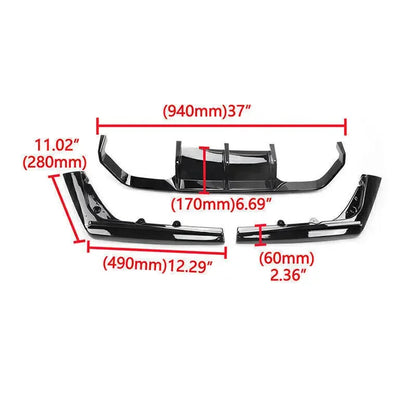 For BMW F80 M3 F82 F83 M4 2015-2020 Rear Diffuser Bumper Corner