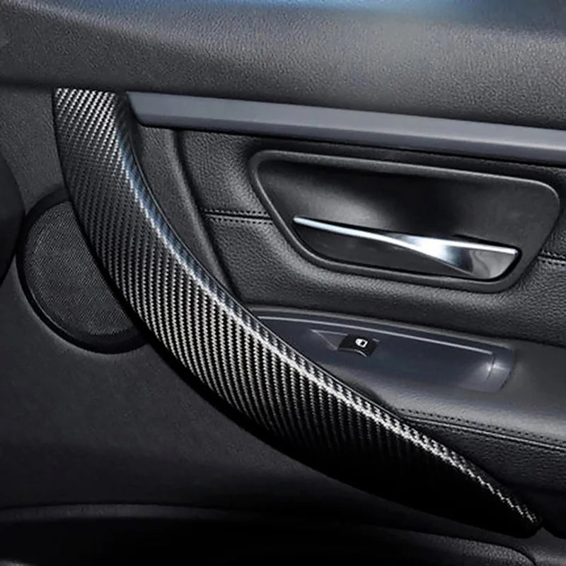 5M Carbon Fiber Sticker Paste Protector Strip Door Sill