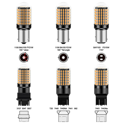 1PCS 1156 ba15s Canbus 3014 144 Smd 1157 bay15d