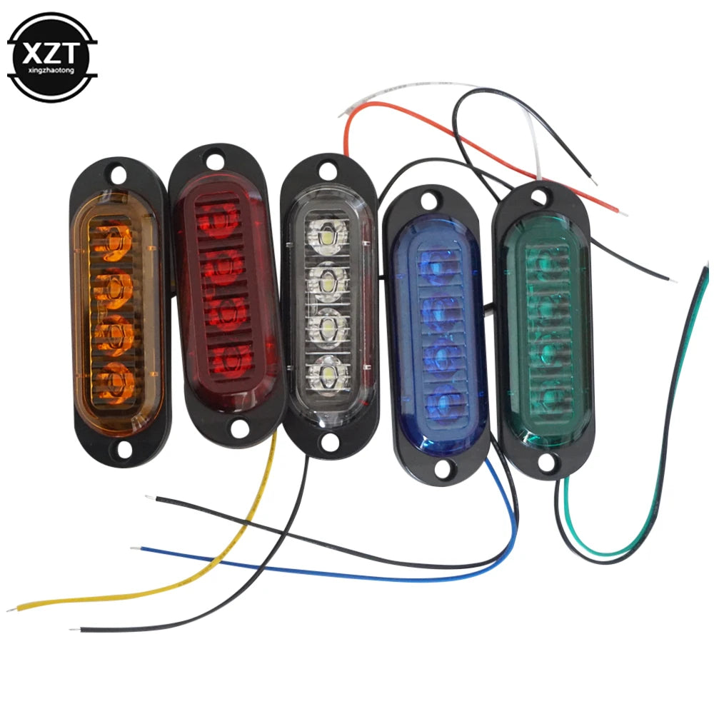 1PCS 12v-24v Side Marker Warning Tail External Trailer Truck