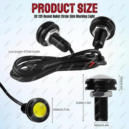 Cob 18MM 12V Eagle Eye Drl Fog Daytime Running