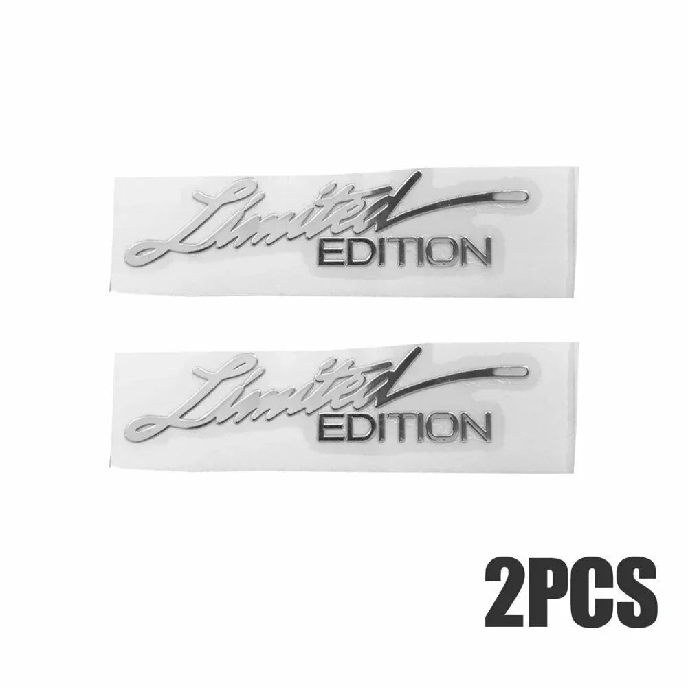 All Models 2X Silver Limited Edition Logo Emblem Badge