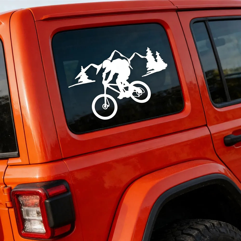 Mountain Trail Riding Outdoor Vinyl Decal Nature Escape Sticker