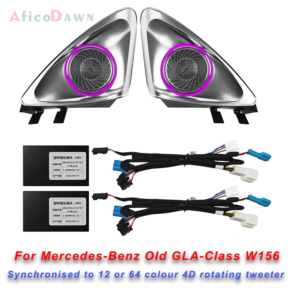 For Mercedes Benz LED Ambient Light W176 W117 W156 4D Rotating