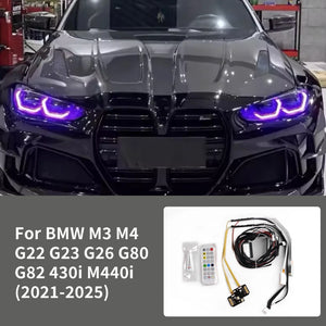 For BMW G80 G82 G22 G23 G26 Laser Headlight Upgrade Kit Left Right RGB DRL APP Control LED Module Direct Fit OEM Style 2