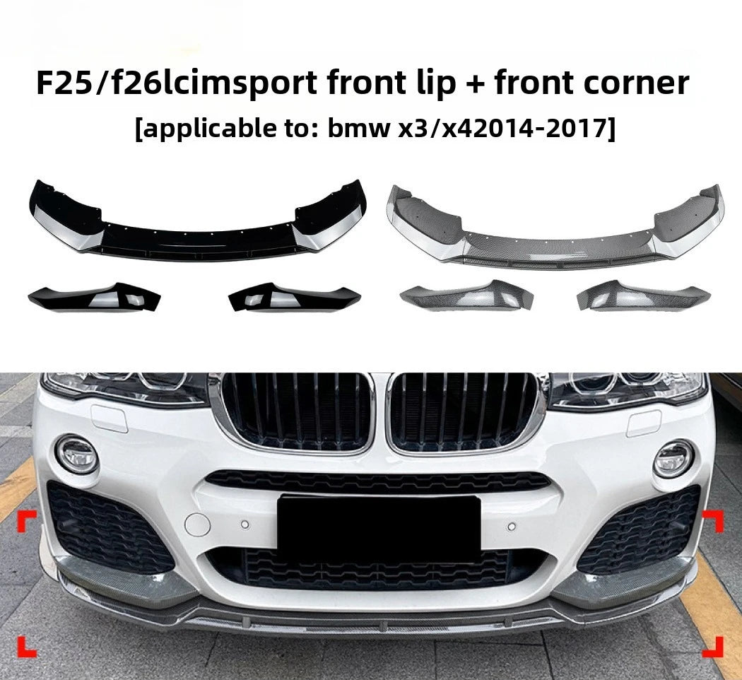 For BMW BMW X3 F25 X4 F26 Lci 2014-2017 Front Lip Shovel Corner