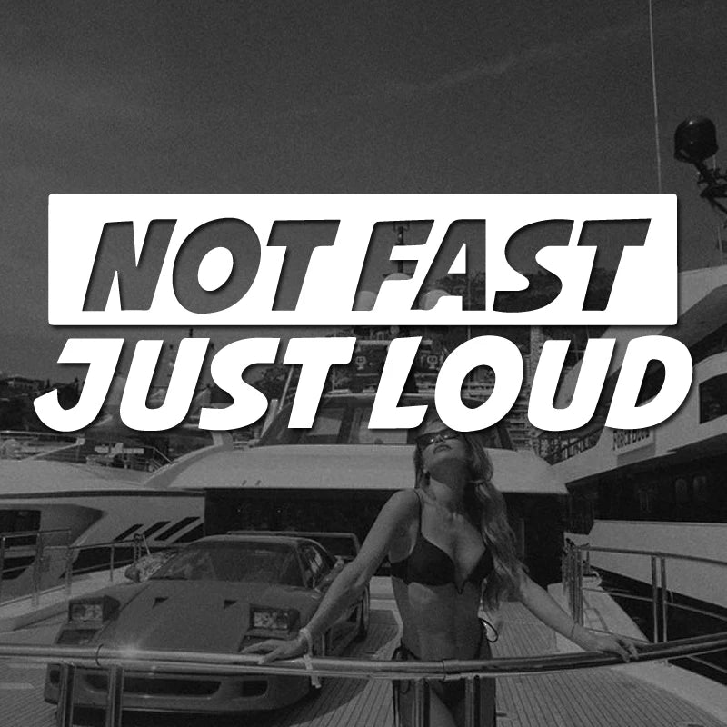 Not Fast Just Loud S Stickers Creative Funny Sticker