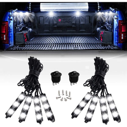 For Cargo Nilight 8PCS 24LED Rock Truck Pickup Bed Off Road