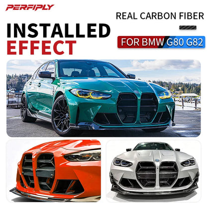 For BMW M3 G80 G81 M4 3K Twill Real Dry Carbon Fiber Front