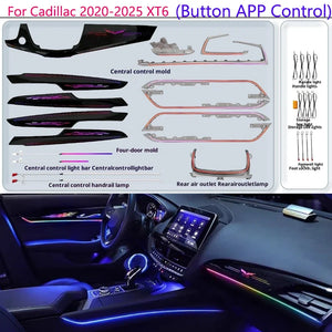 For Cadillac 2020-2025 XT6 LED Interior Accessorie Dynamic