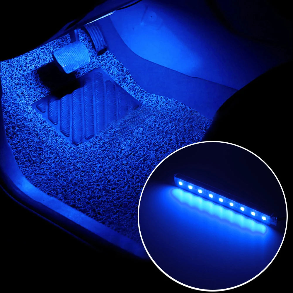 Strip Interior Atmosphere Neon Remote Control Inside Foot