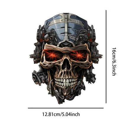 Design Skeleton Head Stickers Door Body Motorcycle Tank