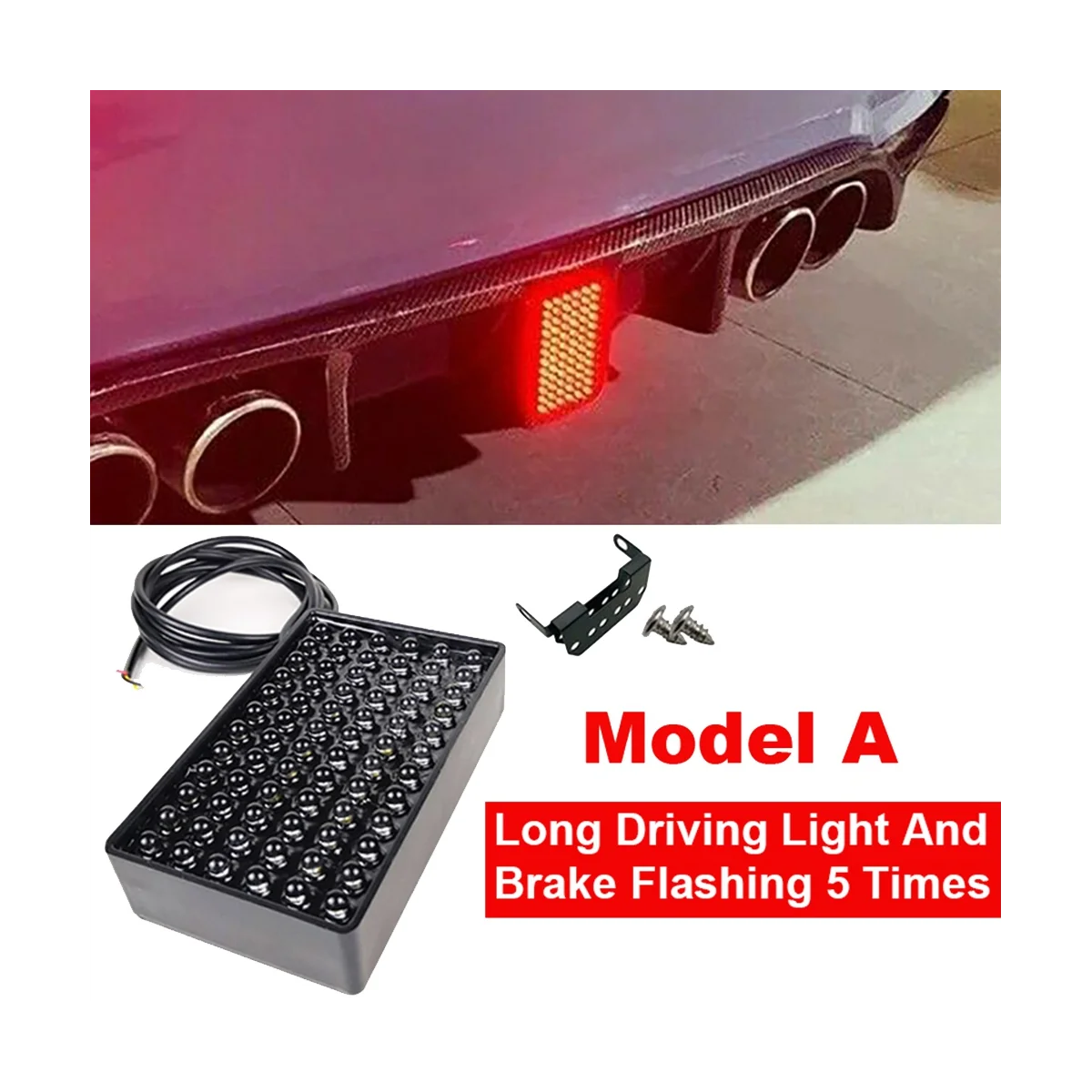 For F1 Pilot Light LED Brake Brake Bumper Cover Pilot BMW Benz