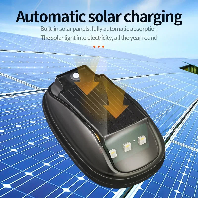 Solar Powered Aircraft Airplane Helicopter Warning Wireless RGB