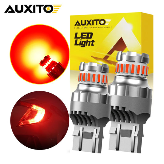 Auxito 2PCS T20 7443 W21 5W Bulb Red 7440