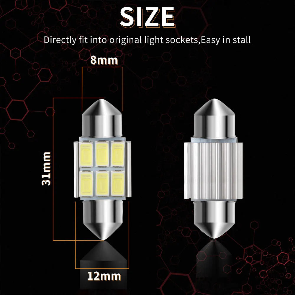 41MM 5630 5730 Smd C5W 6418 sv8.5-8 12V Canbus