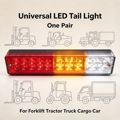 For Loader 12V 24V LED Forklift 2PCS Rear Truck Tail Cargo