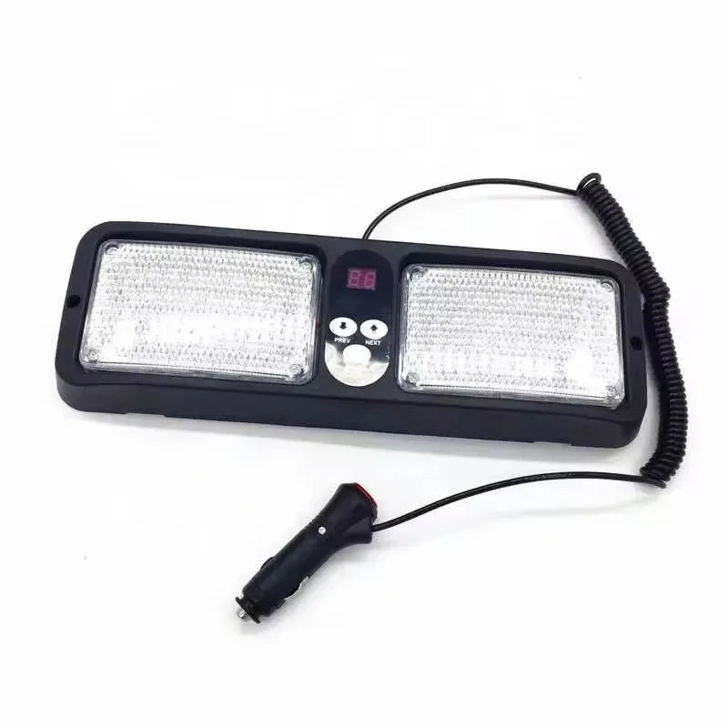 Red Blue Sun Visor Emergency Strobe 12 Flashing Modes