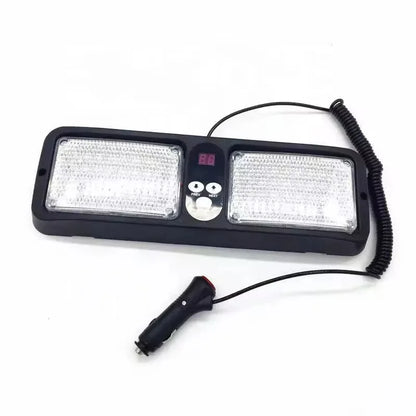 Red Blue Sun Visor Emergency Strobe 12 Flashing Modes